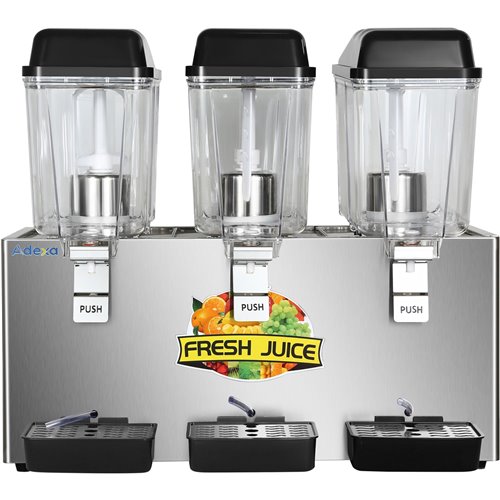 Commercial Cold Drinks Dispenser 3 x 16 litres | Stalwart DA-LSJ16LX3