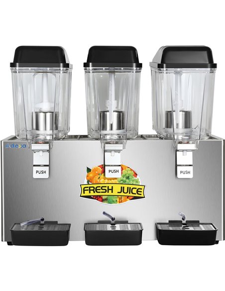 Commercial Cold Drinks Dispenser 3 x 16 litres | Stalwart DA-LSJ16LX3