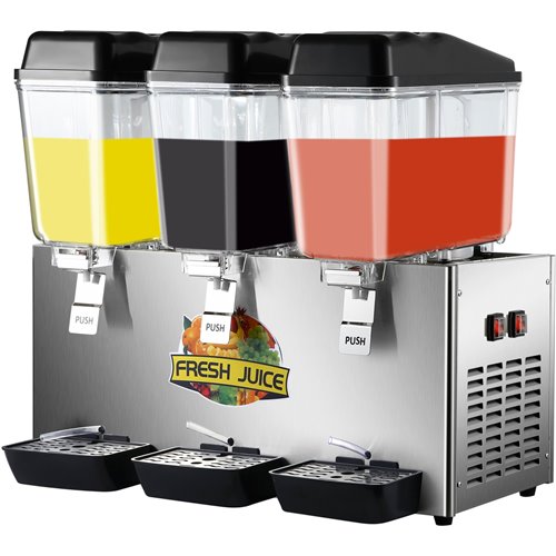 Commercial Cold Drinks Dispenser 3 x 16 litres | Stalwart DA-LSJ16LX3