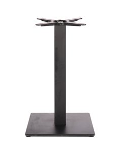 Black Cast Iron Table base Square 400mm Standard height | Stalwart DA-A037A