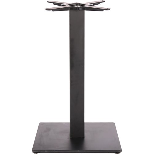 Black Cast Iron Table base Square 400mm Standard height | Stalwart DA-A037A