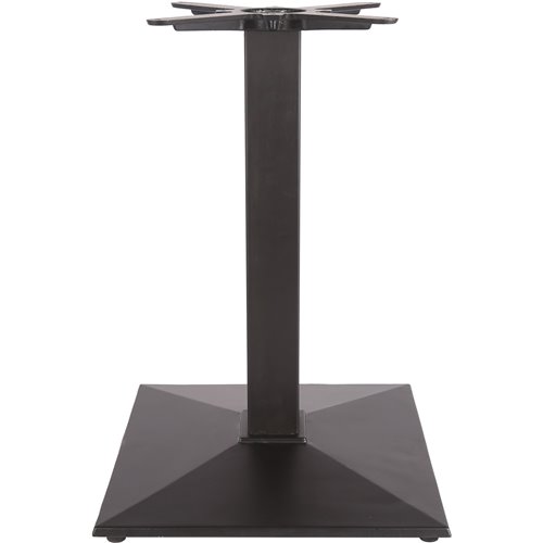 Black Cast Iron Table base Square 410mm Standard height | Stalwart DA-A038A