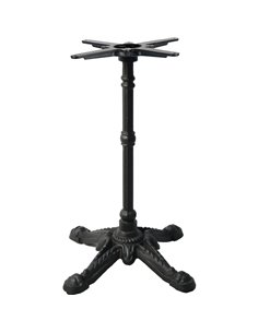 Black Decorative Cast Iron Table base 520mm Standard height | Stalwart DA-A083