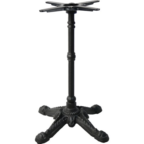 Black Decorative Cast Iron Table base 520mm Standard height | Stalwart DA-A083