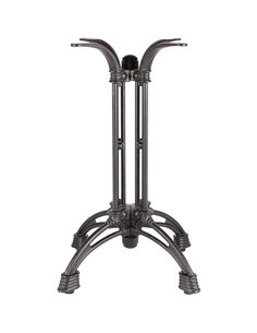 Black Decorative Cast Iron Table base 660mm Standard height | Stalwart DA-A101