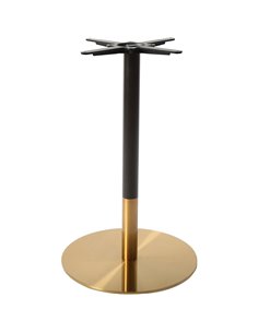 Black &amp Gold Table base Round Ø430mm Standard height | Stalwart DA-E012
