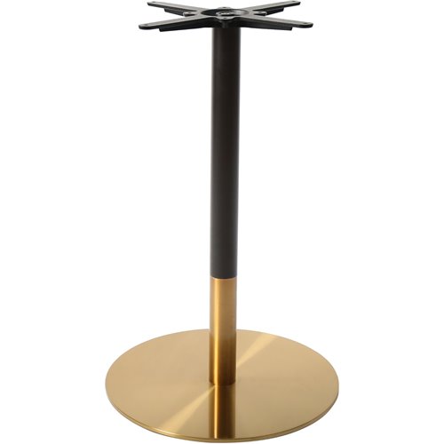 Black &amp Gold Table base Round Ø430mm Standard height | Stalwart DA-E012