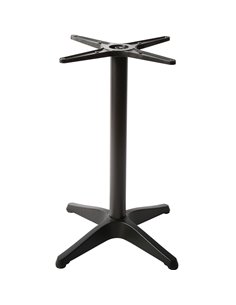 Black Aluminium Table base 560mm Standard height | Stalwart DA-F006