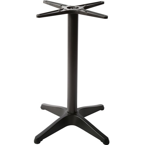 Black Aluminium Table base 560mm Standard height | Stalwart DA-F006
