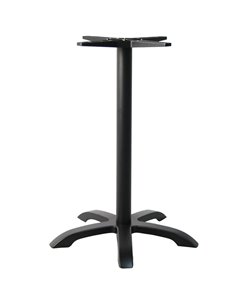 Black Aluminium Table base 720mm Bar height 1080mm| Stalwart DA-F037H