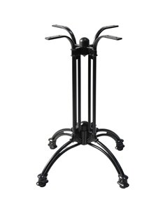 Black Decorative Aluminium Table base 600mm Standard height | Stalwart DA-F020