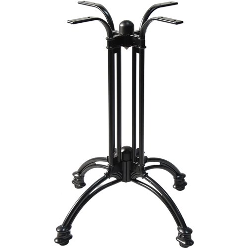Black Decorative Aluminium Table base 600mm Standard height | Stalwart DA-F020