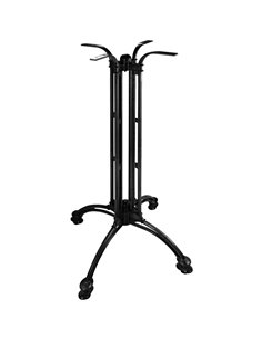 Black Decorative Aluminium Table base 600mm Bar height 1080mm | Stalwart DA-F023