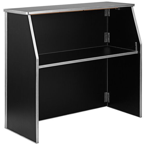 Portable Foldable Bar Black Laminate | Stalwart DA-AX202