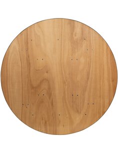 Round Folding Banquet Catering Table 6ft Plywood 1830x760 | Stalwart DA-AX214 2