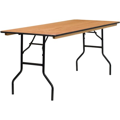 Folding Banquet Catering Table 6ft Plywood 1830x760x760mm | Stalwart DA-AX220