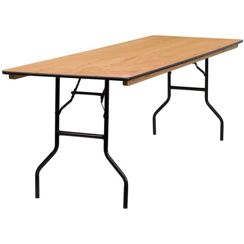 Folding Banquet Catering Table 8ft Plywood 2430x760x760mm | Stalwart DA-AX222