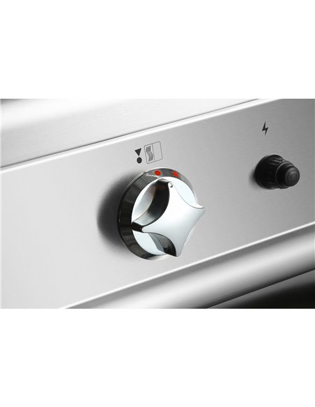 Professional Gas Lava Rock Grill with Cabinet Base 14.4kW 700mm Depth | Stalwart DA-HGL707