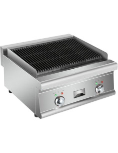 Commercial Electric Lava rock Grill 2 zones 4.8kW Countertop | Stalwart DA-HEL607 2