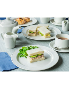 Steelite Simplicity White Slimline Plates 230mm 2