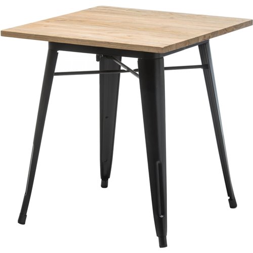 Bistro Table Natural wood top 800x800mm Indoors | Stalwart DA-WW265