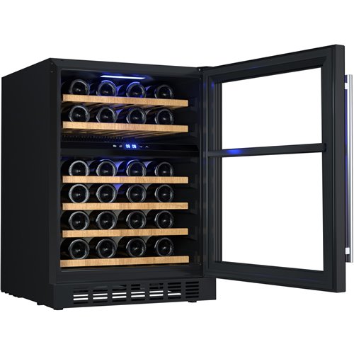 Professional Wine cooler Dual zone 46 bottles | Stalwart DA-JC150WD