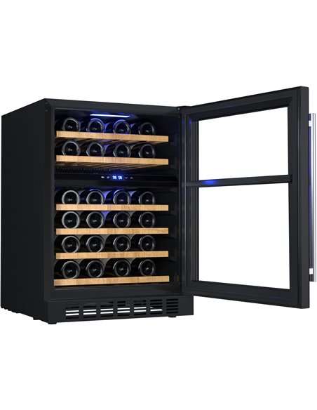 Professional Wine cooler Dual zone 46 bottles | Stalwart DA-JC150WD