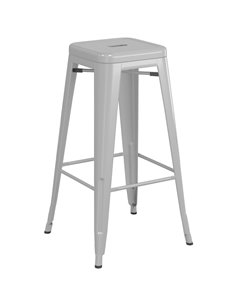 High Bar stool Steel Light Grey | Stalwart DA-WW61G