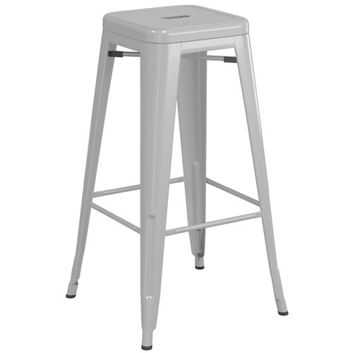 High Bar stool Steel Light Grey | Stalwart DA-WW61G