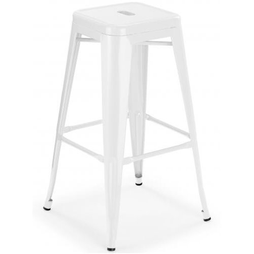 High Bar stool Steel White Indoors | Stalwart DA-WW61WHITE