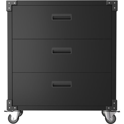 Professional Black 3 Drawer Steel Tool Cabinet 800x420x900mm | Stalwart DA-SART218
