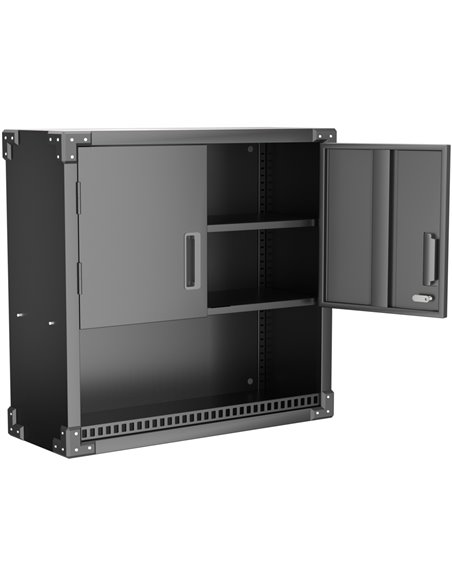 Professional Wall Cabinet 2 Doors Open Lower Shelf 800x300x770mm | Stalwart DA-SART226