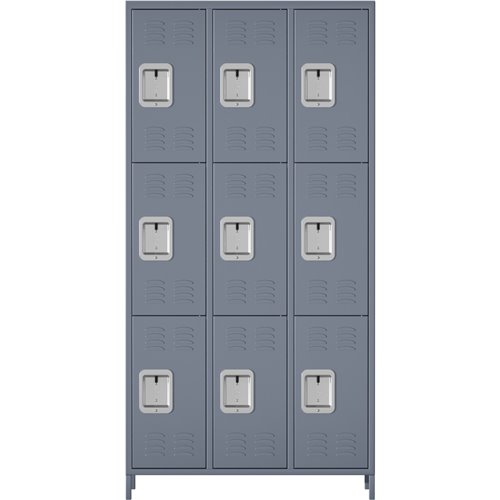 Commercial Grey 9 Door Locker 900x400x1830mm | Stalwart DA-SART240