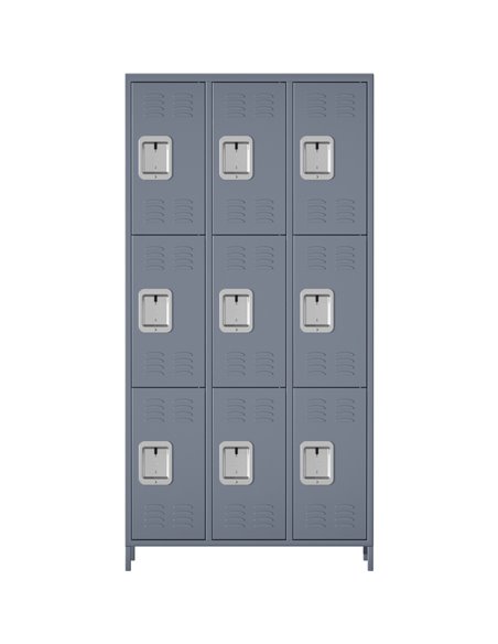 Commercial Grey 9 Door Locker 900x400x1830mm | Stalwart DA-SART240