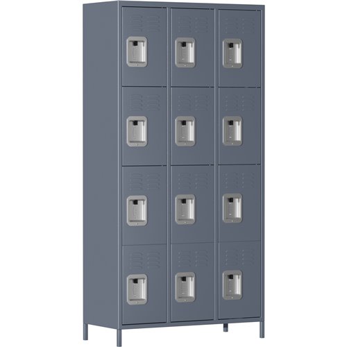 Commercial Grey 12 Door Locker 900x400x1830mm | Stalwart DA-SART242