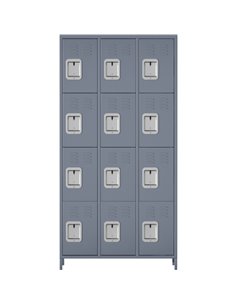 Commercial Grey 12 Door Locker 900x400x1830mm | Stalwart DA-SART242 2