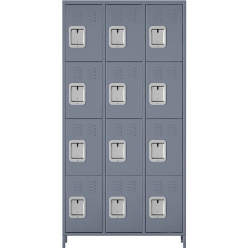 Commercial Grey 12 Door Locker 900x400x1830mm | Stalwart DA-SART242