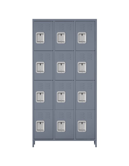 Commercial Grey 12 Door Locker 900x400x1830mm | Stalwart DA-SART242
