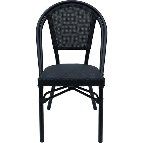 Bistro Teslin Chair Aluminium Black | Stalwart DA-ZF3006CBLACK