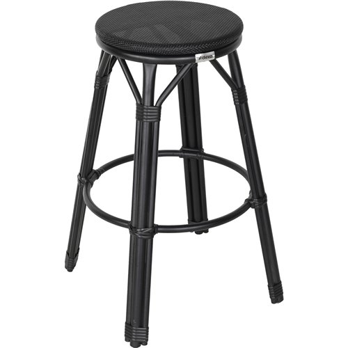Bistro Teslin Bar Stool Aluminium Black | Stalwart DA- ZF3001CBLACK
