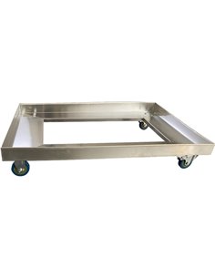 Stainless Steel Cart for 600x400mm Dough Box | Stalwart DA-DBC6040 2