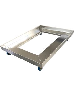 Stainless Steel Cart for 660x460mm Dough Box | Stalwart DA-DBC6646