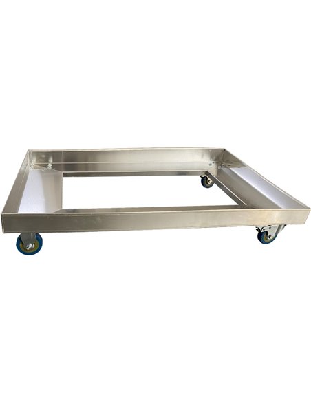 Stainless Steel Cart for 660x460mm Dough Box | Stalwart DA-DBC6646