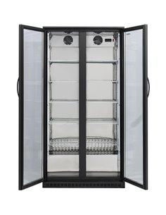 Back bar cooler Double Hinged Door 500 litres Black | Stalwart DA-BC500G 2