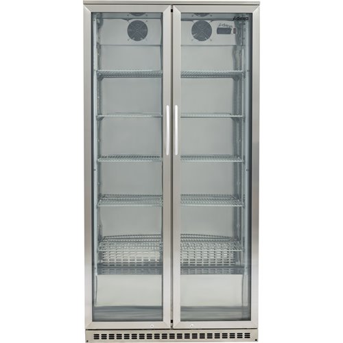 Back bar cooler Double Hinged Door 500 litres Stainless Steel | Stalwart DA-BCSS500G