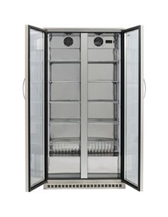 Back bar cooler Double Hinged Door 500 litres Stainless Steel | Stalwart DA-BCSS500G 2