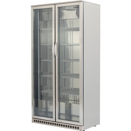 Back bar cooler Double Hinged Door 500 litres Stainless Steel | Stalwart DA-BCSS500G