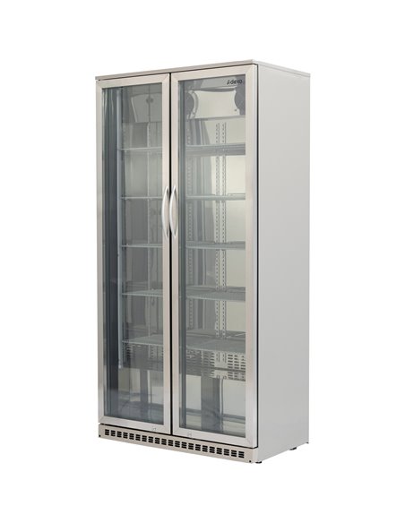 Back bar cooler Double Hinged Door 500 litres Stainless Steel | Stalwart DA-BCSS500G