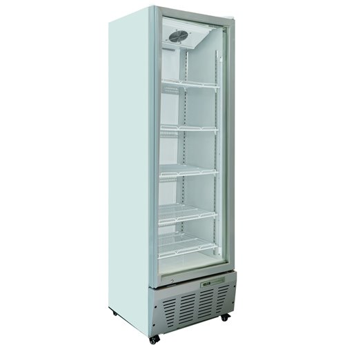 Commercial Refrigerator Upright 320 litres Hinged glass door Grey | Stalwart DA-SCF327