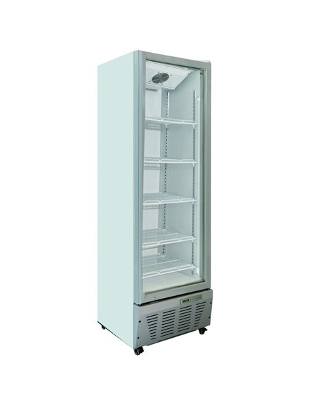 Commercial Refrigerator Upright 320 litres Hinged glass door Grey | Stalwart DA-SCF327